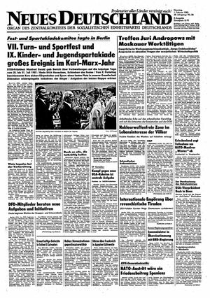 Neues Deutschland Online-Archiv vom 01.02.1983