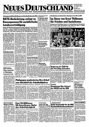 Neues Deutschland Online-Archiv vom 05.02.1983