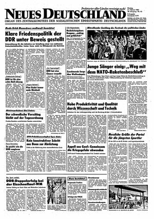 Neues Deutschland Online-Archiv vom 21.02.1983