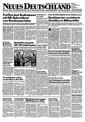Neues Deutschland Online-Archiv vom 16.03.1983