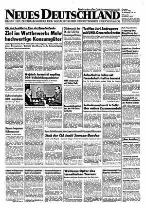Neues Deutschland Online-Archiv vom 29.03.1983