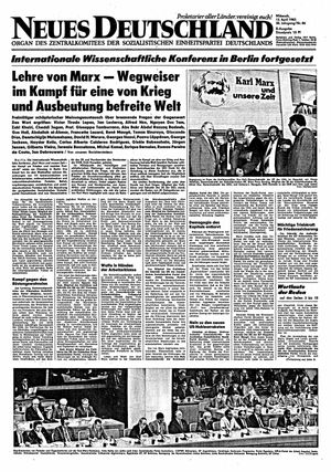 Neues Deutschland Online-Archiv vom 13.04.1983