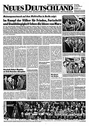 Neues Deutschland Online-Archiv vom 14.04.1983