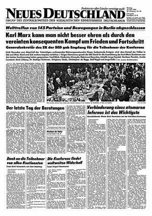 Neues Deutschland Online-Archiv vom 18.04.1983