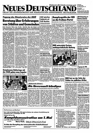 Neues Deutschland Online-Archiv vom 26.04.1983