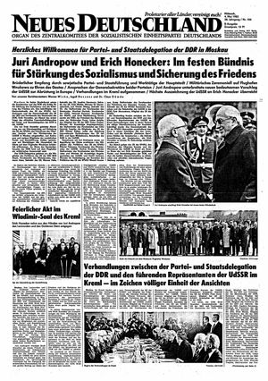 Neues Deutschland Online-Archiv vom 04.05.1983