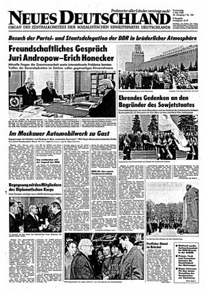 Neues Deutschland Online-Archiv on May 5, 1983