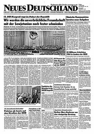 Neues Deutschland Online-Archiv vom 13.05.1983