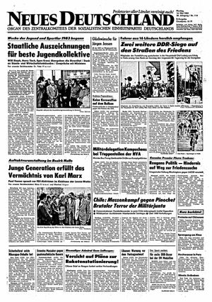 Neues Deutschland Online-Archiv vom 16.05.1983