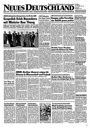 Neues Deutschland Online-Archiv vom 17.05.1983