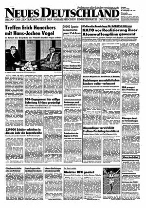 Neues Deutschland Online-Archiv on May 30, 1983