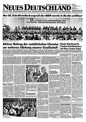 Neues Deutschland Online-Archiv vom 01.06.1983