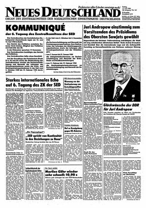 Neues Deutschland Online-Archiv vom 17.06.1983
