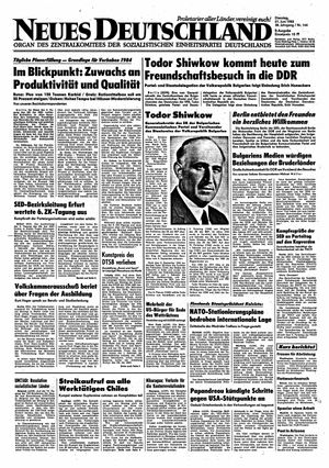Neues Deutschland Online-Archiv vom 21.06.1983