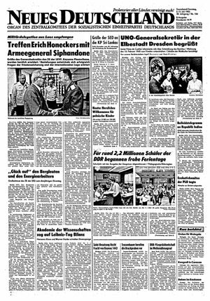 Neues Deutschland Online-Archiv vom 02.07.1983