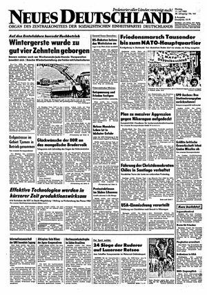 Neues Deutschland Online-Archiv vom 11.07.1983