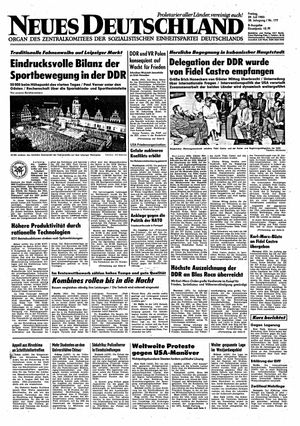 Neues Deutschland Online-Archiv vom 29.07.1983