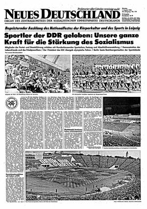 Neues Deutschland Online-Archiv vom 01.08.1983