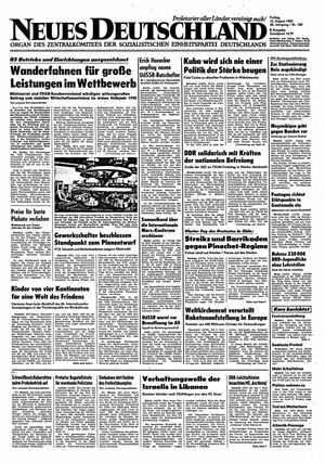 Neues Deutschland Online-Archiv vom 12.08.1983