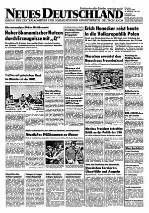 Neues Deutschland Online-Archiv vom 16.08.1983