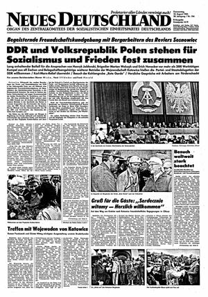 Neues Deutschland Online-Archiv vom 18.08.1983