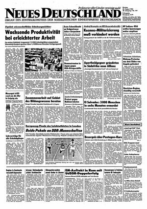 Neues Deutschland Online-Archiv vom 22.08.1983