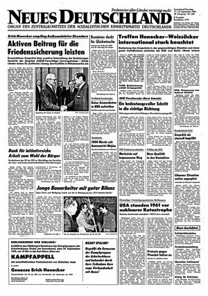 Neues Deutschland Online-Archiv vom 17.09.1983