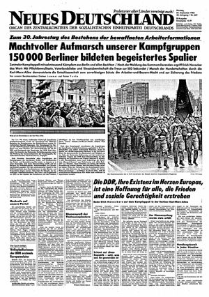 Neues Deutschland Online-Archiv vom 26.09.1983