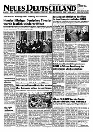 Neues Deutschland Online-Archiv vom 30.09.1983