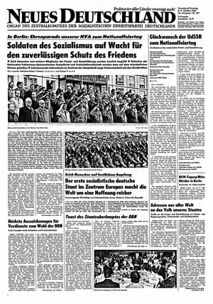 Neues Deutschland Online-Archiv vom 08.10.1983