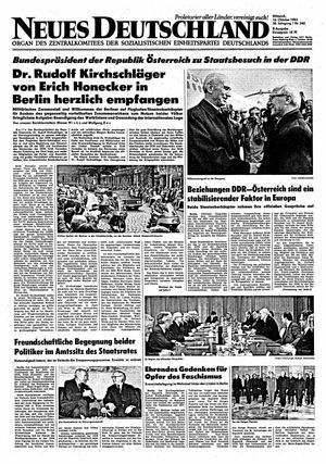 Neues Deutschland Online-Archiv on Oct 12, 1983