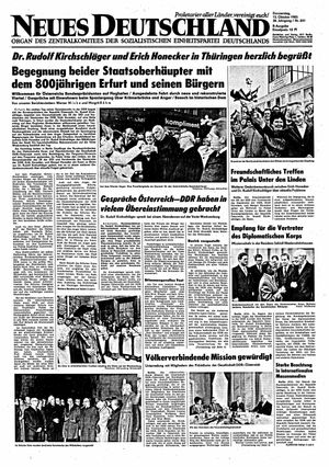 Neues Deutschland Online-Archiv vom 13.10.1983