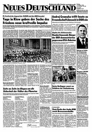 Neues Deutschland Online-Archiv vom 17.10.1983