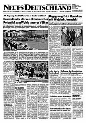 Neues Deutschland Online-Archiv vom 19.10.1983