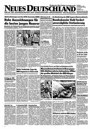 Neues Deutschland Online-Archiv vom 22.11.1983