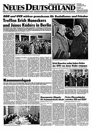 Neues Deutschland Online-Archiv vom 01.12.1983
