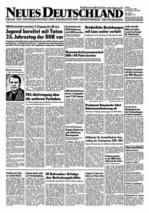 Neues Deutschland Online-Archiv vom 02.12.1983