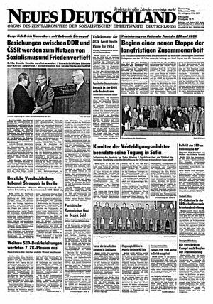 Neues Deutschland Online-Archiv vom 08.12.1983