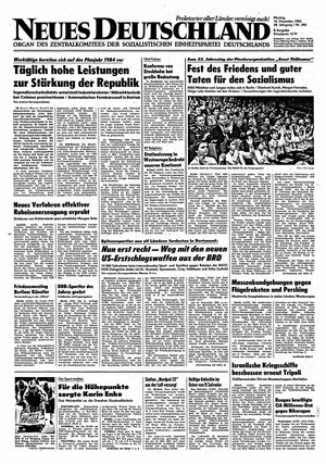 Neues Deutschland Online-Archiv vom 12.12.1983
