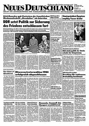 Neues Deutschland Online-Archiv vom 23.12.1983