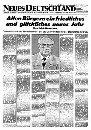 Neues Deutschland Online-Archiv vom 31.12.1983