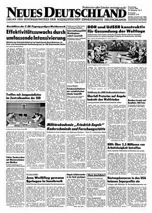 Neues Deutschland Online-Archiv vom 05.01.1984