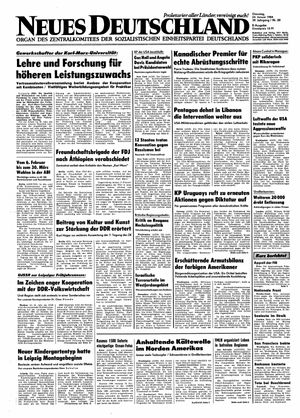 Neues Deutschland Online-Archiv vom 24.01.1984