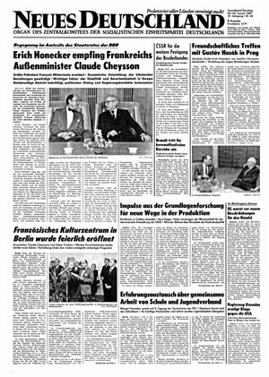 Neues Deutschland Online-Archiv vom 28.01.1984