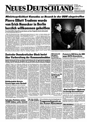 Neues Deutschland Online-Archiv vom 31.01.1984