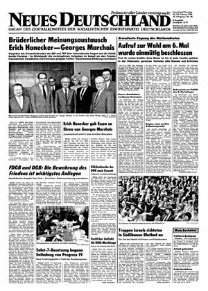Neues Deutschland Online-Archiv vom 25.02.1984