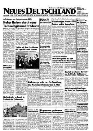 Neues Deutschland Online-Archiv vom 29.02.1984