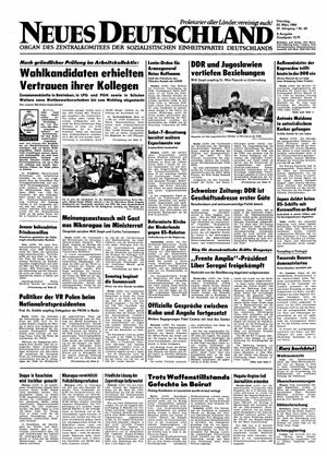 Neues Deutschland Online-Archiv vom 20.03.1984