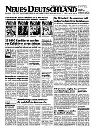 Neues Deutschland Online-Archiv vom 24.03.1984