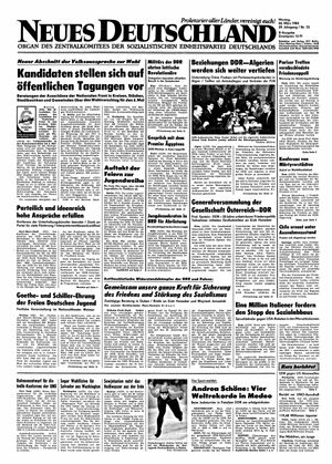 Neues Deutschland Online-Archiv vom 26.03.1984